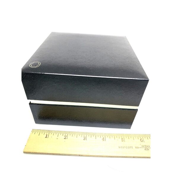 Montblanc Watch Box Presentation Black White Cardboard Display Gift Empty - Picture 7 of 10